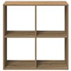 vidaXL &Eacute;tag&egrave;re s&eacute;paratrice de pi&egrave;ce ch&ecirc;ne artisanal 69,5x29x69,5 cm