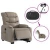 vidaXL Fauteuil inclinable de massage &eacute;lectrique cappuccino similicuir