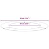 vidaXL adapt&eacute; pour anneaux d'arbre plats 5 pcs Argent &Oslash;60 / 90 cm