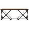 vidaXL Table basse ch&ecirc;ne marron 100x49x40 cm bois d'ing&eacute;nierie