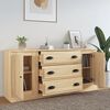 vidaXL Buffets 3 pcs Ch&ecirc;ne sonoma Bois d'ing&eacute;nierie