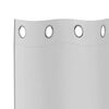 vidaXL Rideaux occultants avec anneaux 2 pcs Gris p&acirc;le 175 x 140 cm