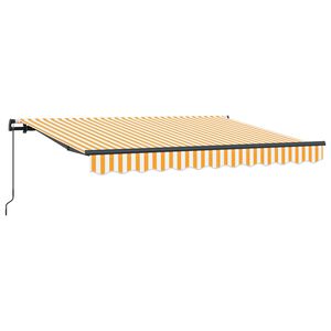 vidaXL Auvent R&eacute;tractable Jaune 250 x 200 cm tissu
