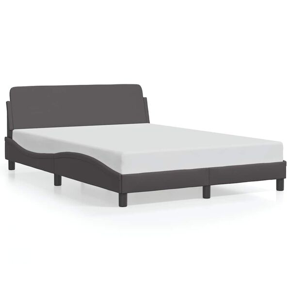 vidaXL Cadre de lit Dover gris 120x200 cm similicuir