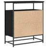 vidaXL Buffet Ch&ecirc;ne noir 69 x 35 x 80 cm Bois d'ing&eacute;nierie