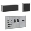 vidaXL Ensemble de placards de travail avec tiroir 8 pcs Noir