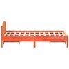 vidaXL Cadre de lit sans matelas cire marron 150x200cm bois pin massif