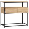 vidaXL Table console Ch&ecirc;ne Sonoma 75x40x75 cm Bois d'ing&eacute;nierie