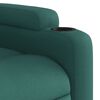 vidaXL Fauteuil inclinable vert foncé tissu