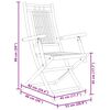vidaXL Ensemble de bistro 3 pcs bambou