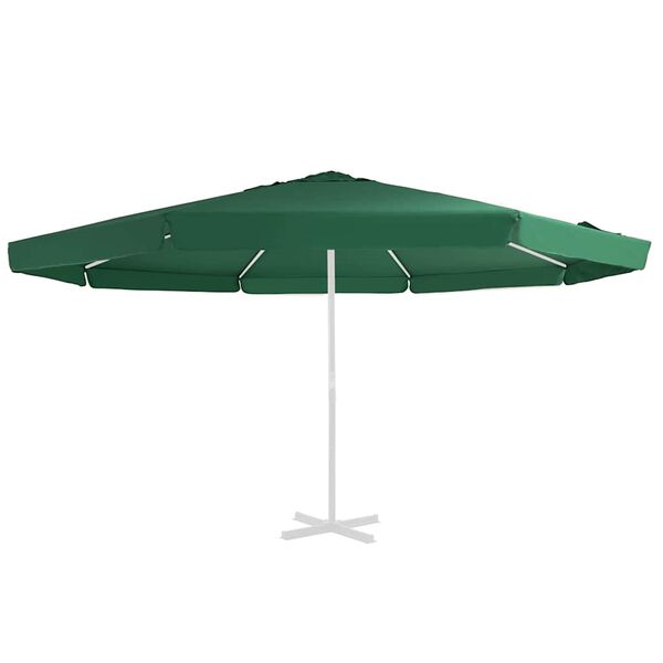 vidaXL Tissu de remplacement pour parasol d'ext&eacute;rieur Vert 515 cm