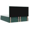 VidaXL Cadre de lit ottoman avec matelas vert fonc&eacute; 180x200cm velours