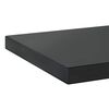 vidaXL &Eacute;tag&egrave;res murales 2 pcs 75x30x3 cm noir acier inoxydable