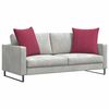 vidaXL Coussins de canap&eacute; 2 pcs Bordeaux 80 x 80 cm