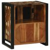 vidaXL Cabinet pour lavabo Marron Bois massif de récupération