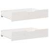 vidaXL Cadre de lit sans matelas blanc 150x200 cm bois de pin massif