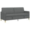 vidaXL Sofa avec rangement Gris fonc&eacute; 192 x 78 x 87 cm Polyester
