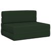 vidaXL Canap&eacute;-lit pliable Vert fonc&eacute; 70 x 72 x 60 cm Tissu