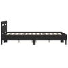 vidaXL Cadre de lit sans matelas noir 120x190 cm