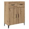 vidaXL Haut Armoire Montage mural Ch&ecirc;ne artisanal 69,5 x 34 x 180 cm