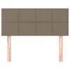 vidaXL T&ecirc;te de lit Taupe 100x5x78/88 cm Tissu