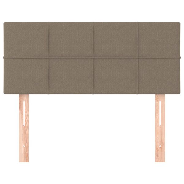 vidaXL T&ecirc;te de lit Taupe 100x5x78/88 cm Tissu