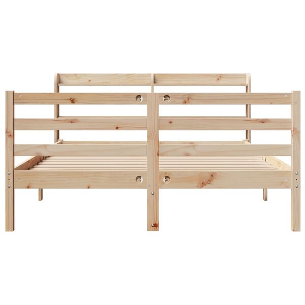vidaXL Cadre de lit et t&ecirc;te de lit sans matelas 135x190 cm