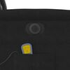 vidaXL Fauteuil inclinable de massage &eacute;lectrique noir tissu microfibre