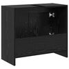 vidaXL Cabinet de salle de bain avec porte Ch&ecirc;ne noir 63 x 29 x 55 cm