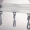 RIDDER Rail de douche de coin universel avec crochets chrom&eacute;s 52500