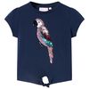 T-shirt pour enfants bleu marine 140