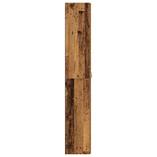 vidaXL Buffet haut vieux bois 60x32x190 cm bois d'ing&eacute;nierie