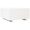 vidaXL Jardini&egrave;re blanc 50x50x26,5 cm bois de pin massif