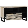 vidaXL Unites TV avec tiroir Blanc 80 x 33 x 46 cm Bois d'ing&eacute;nierie