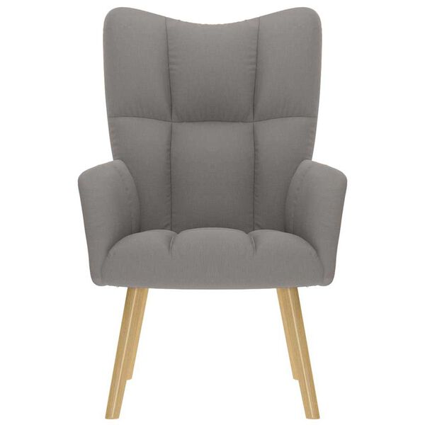 vidaXL Chaise de relaxation Taupe Tissu