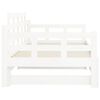 vidaXL Lit coulissant sans matelas blanc 2x(90x200) cm