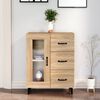 vidaXL Buffet ch&ecirc;ne sonoma 69,5x34x90 cm bois d'ing&eacute;nierie