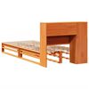 vidaXL Lit biblioth&egrave;que sans matelas cire marron 100x200cm bois massif