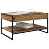 vidaXL Table basse Bois Ancien 80 x 50 x 40 cm Bois d'ing&eacute;nierie