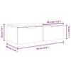 vidaXL Armoires murales 2pcs Ch&ecirc;ne sonoma 68x30x20cm Bois d'ing&eacute;nierie