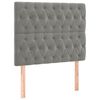 vidaXL Cadre de lit sans matelas gris clair 90x190 cm velours