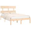 vidaXL Cadre de lit sans matelas 150x200 cm bois massif