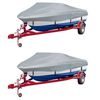 vidaXL Housses de bateau 2 pcs Gris Longueur 488-564 cm Largeur 239 cm