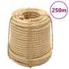 vidaXL Cordes en sisal 2 pcs 12 mm 250 m