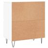 vidaXL Buffets 2 pcs blanc bois d'ing&eacute;nierie