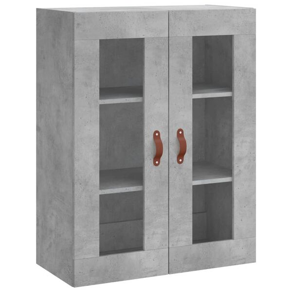 vidaXL Armoire murale gris b&eacute;ton 69,5x34x90 cm