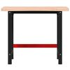 vidaXL &Eacute;tabli 100x(55-60)x83 cm bois massif de h&ecirc;tre