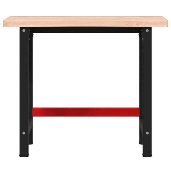 vidaXL &Eacute;tabli 100x(55-60)x83 cm bois massif de h&ecirc;tre