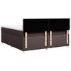 vidaXL Sommier &agrave; lattes de lit avec matelas Marron fonc&eacute; 180x200 cm