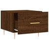 vidaXL Tables basses 2 pcs ch&ecirc;ne marron 50x50x40 cm bois d'ing&eacute;nierie